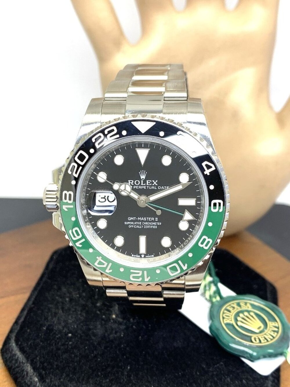 Rolex Men's Watch 126720 GMT II Sprite Lefty Swiss Automatic Steel Box Card 2024